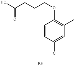 potassium 4-(4-chloro-o-tolyloxy)butyrate Struktur