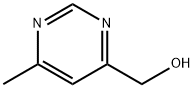 6-メチル-4-ピリミジンメタノール 化学構造式