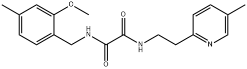 N1-(2-METHOXY-4-METHYLBENZYL)-N2(2-(5-METHYLPYRIDIN-2-YL)ETHYL)OXALAMIDE 化学構造式