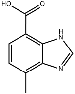 1H-Benzimidazole-4-carboxylic  acid,  7-methyl-  (9CI) Struktur
