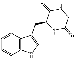 シクロ(Gly-Trp-) 化学構造式