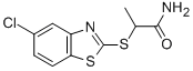2-(5-CHLOROBENZO[D]THIAZOL-2-YLTHIO)PROPANAMIDE 结构式