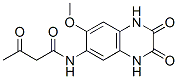 Butanamid, 3-oxo-N-(1,2,3,4-tetrahydro-7-methoxy-2,3-dioxo-6-quinoxalinyl)- 化学構造式