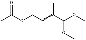 4,4-dimethoxy-3-methyl-2-butenyl acetate Struktur