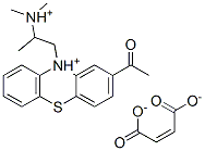 2-acetyl-10-[2-(dimethylammonio)propyl]-10H-phenothiazinium maleate 结构式