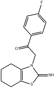 1-(4-fluorophenyl)-2-[2-imino-4,5,6,7-tetrahydro-1,3-benzothiazol-3(2H)-yl]-1-ethanone Structure