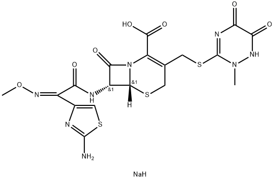 Ceftriaxone sodium Struktur