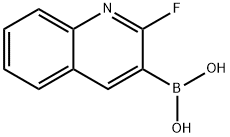 2-氟喹啉-3-硼酸, 745784-10-5, 结构式