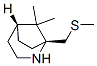 2-Azabicyclo[3.2.1]octane,8,8-dimethyl-1-[(methylthio)methyl]-,(1R,5R)-(9CI) Structure