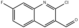 2-CHLORO-7-FLUOROQUINOLINE-3-CARBOXALDEHYDE Structure