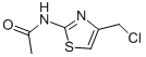2 -乙酰氨基- 4-(氯甲基)-1,3-噻唑, 7460-59-5, 结构式