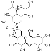 6'-唾液酸乳糖钠盐,74609-39-5,结构式