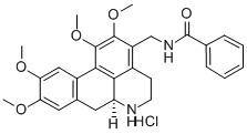 N-[(1,2,9,10-Tetramethoxy-6aα-aporphin-3-yl)methyl]benzamide hydrochloride 结构式