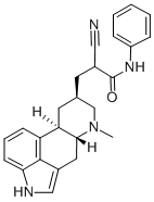 alpha-Cyano-6-methyl-N-phenylergoline-8-beta-propanamide,74627-30-8,结构式