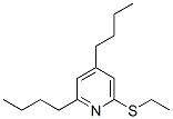 2,4-ジブチル-6-(エチルチオ)ピリジン 化学構造式