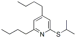 2,4-Dibutyl-6-[(1-methylethyl)thio]pyridine Struktur