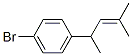 1-Bromo-4-(1,3-dimethyl-2-butenyl)benzene Structure