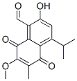 2-Hydroxy-4-isopropyl-5,8-dioxo-6-methyl-7-methoxy-5,8-dihydronaphthalene-1-carbaldehyde 结构式