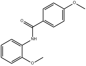 4-メトキシ-N-(2-メトキシフェニル)ベンズアミド 化学構造式