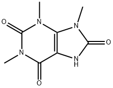 7,9-dihydro-1,3,9-trimethyl-1H-purine-2,6,8(3H)-trione Structure