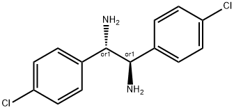 meso-1,2-Bis(4-chlorophenyl)ethylenediamine Structure