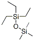 トリエチルトリメチルジシロキサン 化学構造式