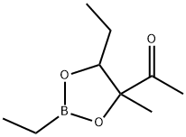 1-(2,5-ジエチル-4-メチル-1,3,2-ジオキサボロラン-4-イル)エタノン 化学構造式