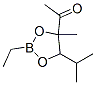 1-[2-Ethyl-4-methyl-5-(1-methylethyl)-1,3,2-dioxaborolan-4-yl]ethanone 结构式