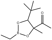 Ethanone, 1-[5-(1,1-dimethylethyl)-2-ethyl-4-methyl-1,3,2-dioxaborolan -4-yl]- 结构式