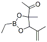 1-[2-Ethyl-4-methyl-5-(1-methylethenyl)-1,3,2-dioxaborolan-4-yl]ethanone,74646-09-6,结构式