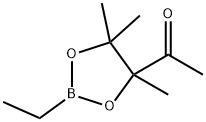1-(2-Ethyl-4,5,5-trimethyl-1,3,2-dioxaborolan-4-yl)ethanone 结构式