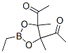 1,1'-(2-Ethyl-4,5-dimethyl-1,3,2-dioxaborolane-4,5-diyl)bisethanone Structure