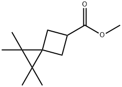 1,1,2,2-Tetramethylspiro[2.3]hexane-5-carboxylic acid methyl ester,74646-32-5,结构式