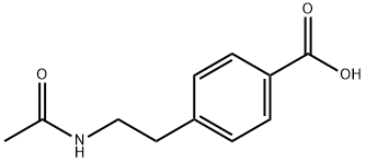 4-(2-乙酰氨基乙基)苯甲酸,7465-13-6,结构式