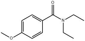 N,N-ジエチル-4-メトキシベンズアミド 化学構造式