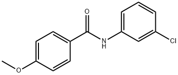 N-(3-氯苯基)-4-甲氧基苯甲酰胺,7465-93-2,结构式