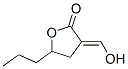 2(3H)-Furanone, dihydro-3-(hydroxymethylene)-5-propyl- (9CI) 化学構造式