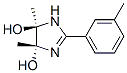 1H-Imidazole-4,5-diol, 4,5-dihydro-4,5-dimethyl-2-(3-methylphenyl)-, trans- (9CI) 结构式