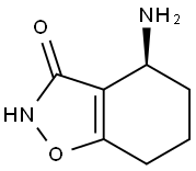 1,2-Benzisoxazol-3(2H)-one,4-amino-4,5,6,7-tetrahydro-,(4S)-(9CI),746584-77-0,结构式