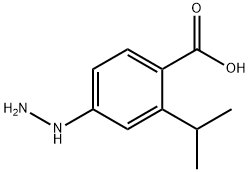 Benzoic acid, 4-hydrazino-2-(1-methylethyl)- (9CI),746585-04-6,结构式