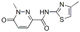 3-Pyridazinecarboxamide,1,6-dihydro-1-methyl-N-(4-methyl-2-thiazolyl)-6-oxo-,746606-46-2,结构式