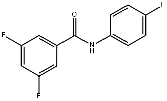 Benzamide, 3,5-difluoro-N-(4-fluorophenyl)- (9CI) 化学構造式