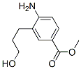 Benzoic acid, 4-amino-3-(3-hydroxypropyl)-, methyl ester (9CI) Struktur