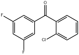 2-クロロ-3',5'-ジフルオロベンゾフェノン 化学構造式