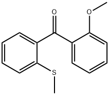 2-METHOXY-2'-METHYLTHIOBENZOPHENONE Structure