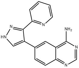 4-QuinazolinaMine, 6-[3-(2-pyridinyl)-1H-pyrazol-4-yl]-|
