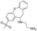 10-[(2-アミノエチル)アミノ]-8-(メチルスルホニル)-10,11-ジヒドロジベンゾ[b,f]チエピン 化学構造式