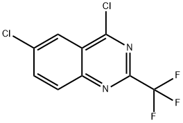 4,6-二氯-2-三氟甲基喹唑啉 结构式