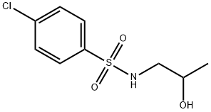 4-クロロ-N-(2-ヒドロキシプロピル)ベンゼンスルホンアミド 化学構造式