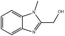 (1-甲基-1H-苯并咪唑-2-基)甲醇 结构式